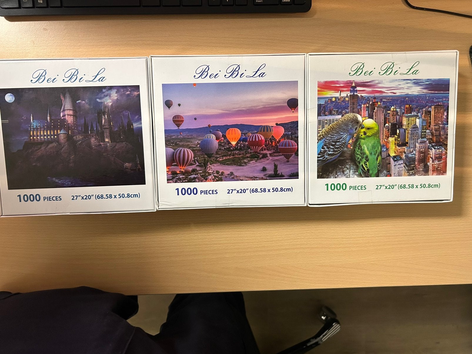 Bij Bi La Legpuzzel 1000 stukjes diverse afbeeldingen, Ophalen of Verzenden, 500 t/m 1500 stukjes, Nieuw, Legpuzzel