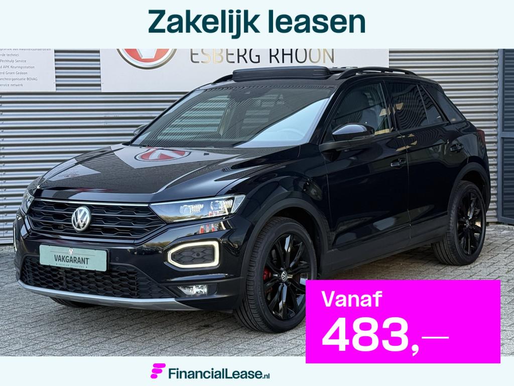 Volkswagen T-Roc 1.5 TSI Sport Black Style BLACKSTYLE,NAV/CA, 12 maanden, Stof, Zwart, 4 cilinders