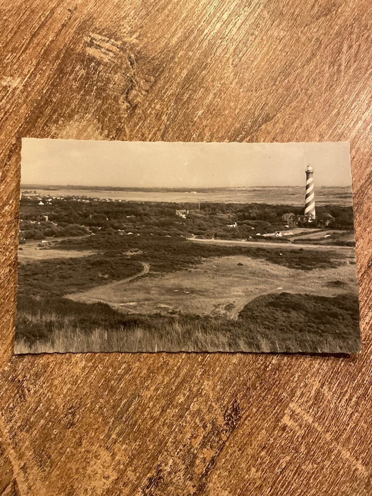 Oude Ansichtkaart Haamstede, Gezicht op de Vuurtoren, Verzamelen, Ophalen of Verzenden, 1980 tot heden, Gelopen, Zeeland