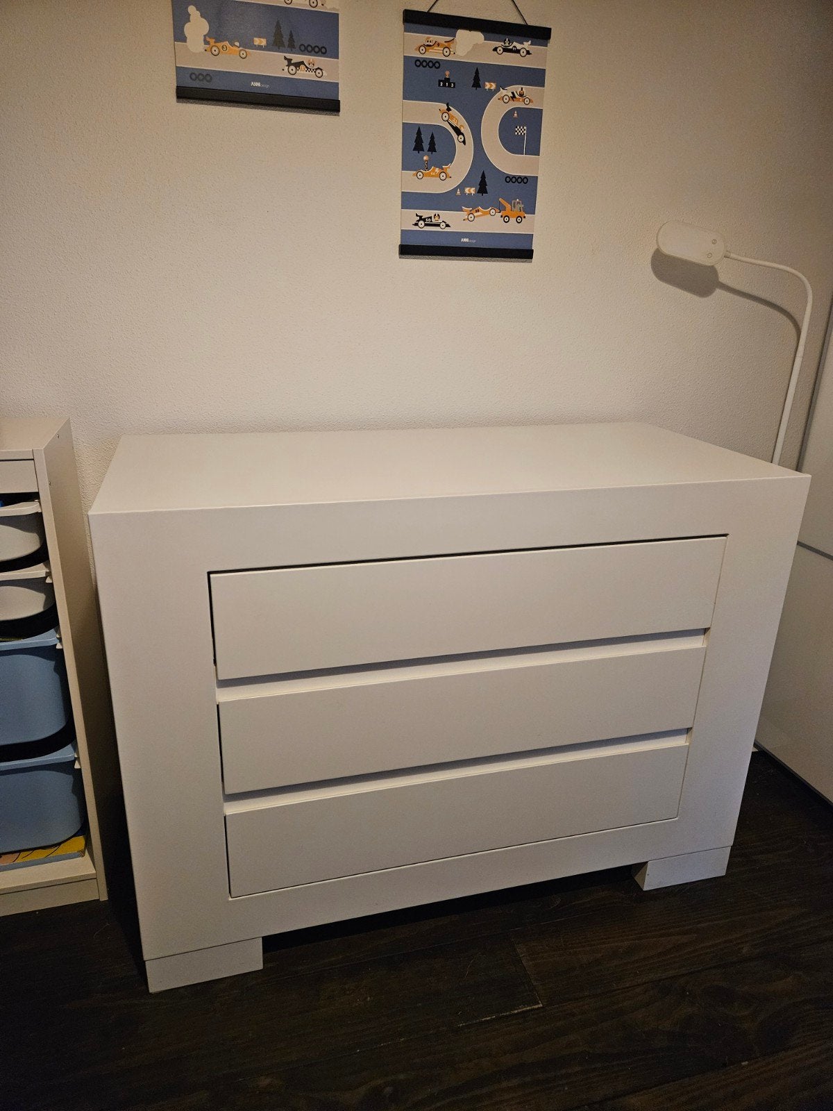Witte commode met lades, Kinderen en Baby's, Kinderkamer | Commodes en Kasten, Ophalen, Gebruikt, 50 tot 70 cm, 75 tot 100 cm