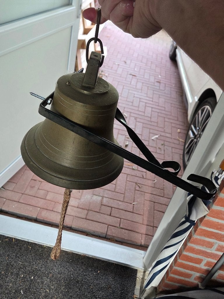 Koper bel, Antiek en Kunst, Ophalen, Koper