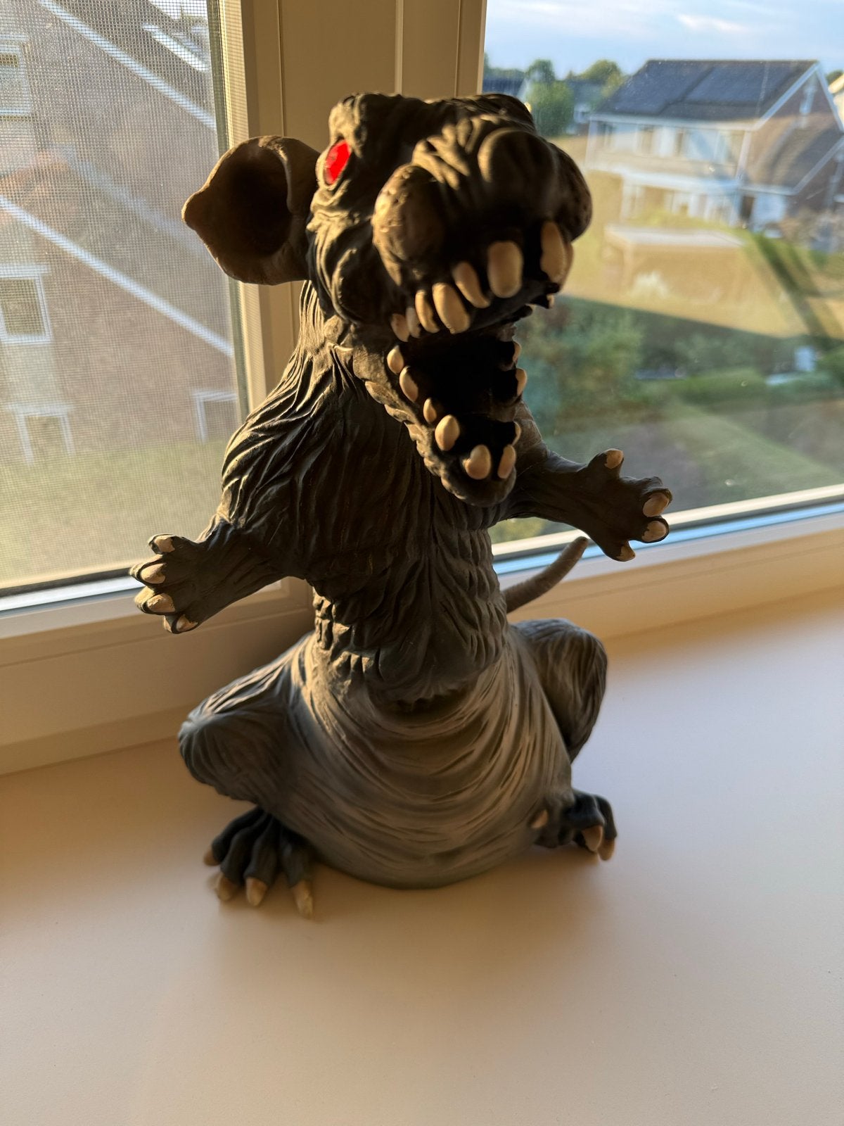 Vintage halloween rat decoratie, Ophalen of Verzenden, Gebruikt, Versiering, Halloween of Griezel