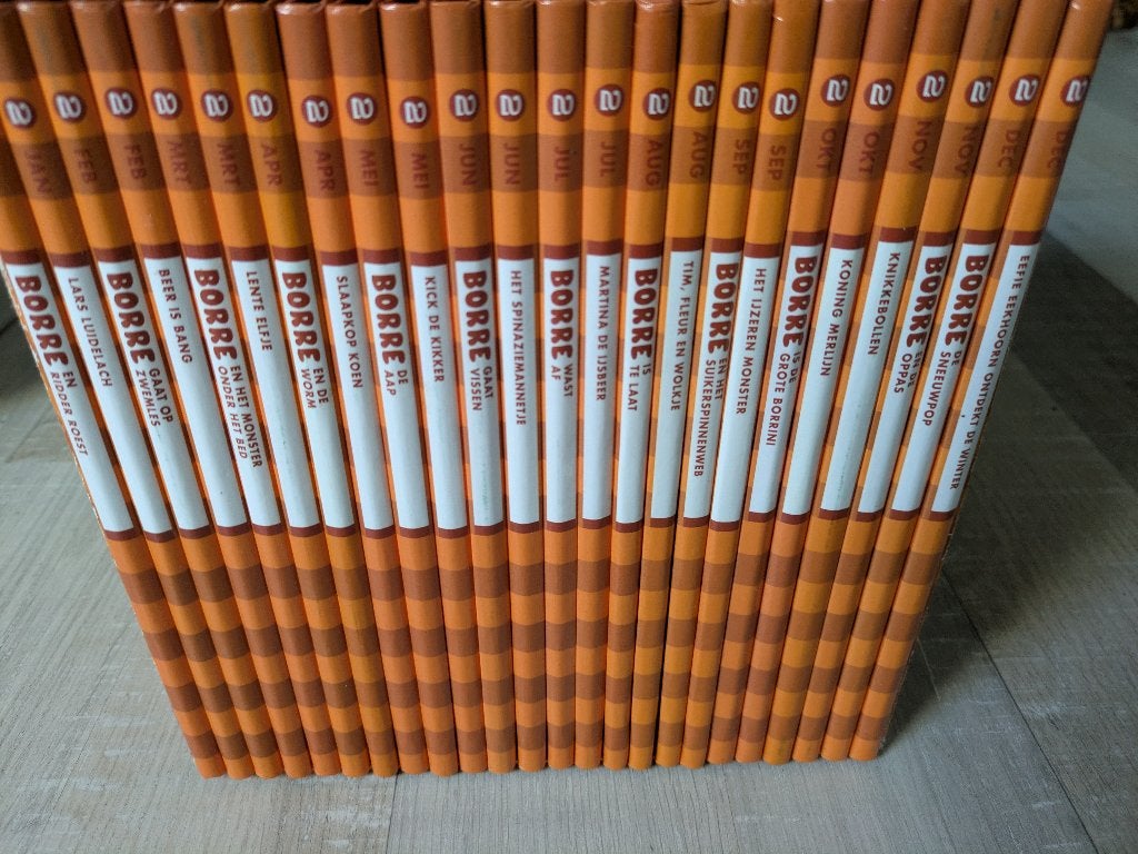 complete set Borre boekjes groep 2incl bewaarbox, Ophalen, Gelezen, Fictie algemeen