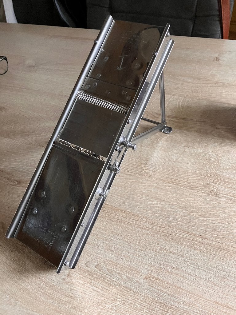 professionele keuken mandoline van BRON-COUCKE, Snijmachine, Ophalen of Verzenden, Gebruikt, Metaal