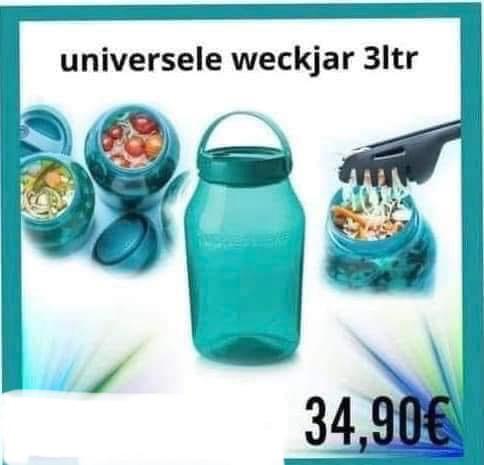 Tupperware Jar / Weck Jar # 3 liter, Ophalen of Verzenden, Nieuw, Bus of Trommel