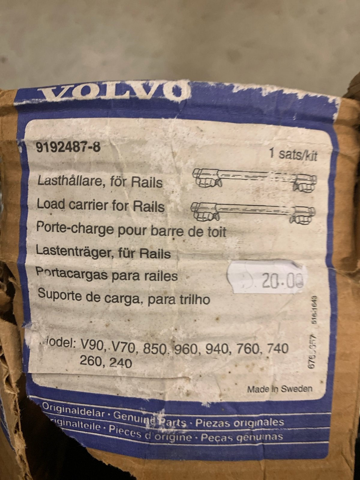 Volvo Lastdrager voor Rails - Origineel Onderdeel, Ophalen of Verzenden, Nieuw
