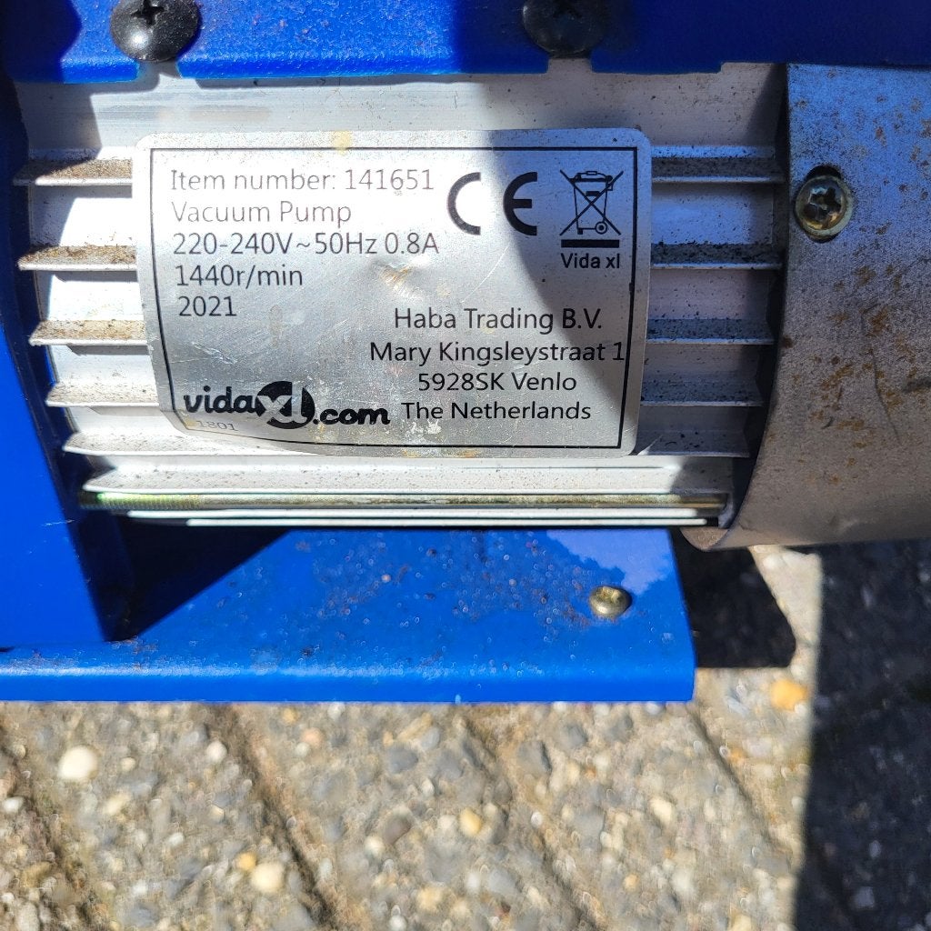 Vacuumpomp, Ophalen, Gebruikt