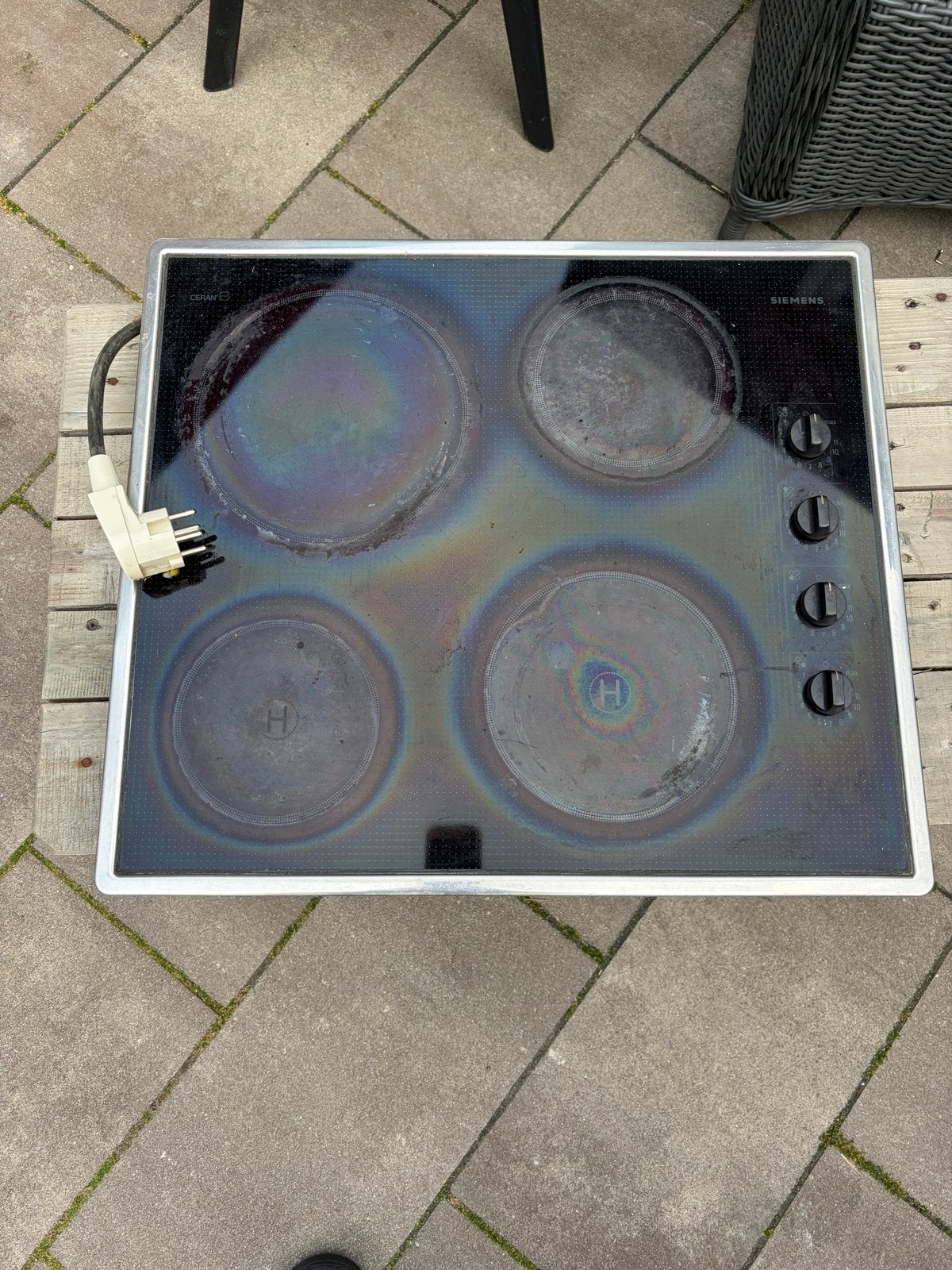 Siemens elektrische kookplaat - Gebruikt, Witgoed en Apparatuur, Kookplaten, Ophalen, Gebruikt, Keramisch, 4 kookzones
