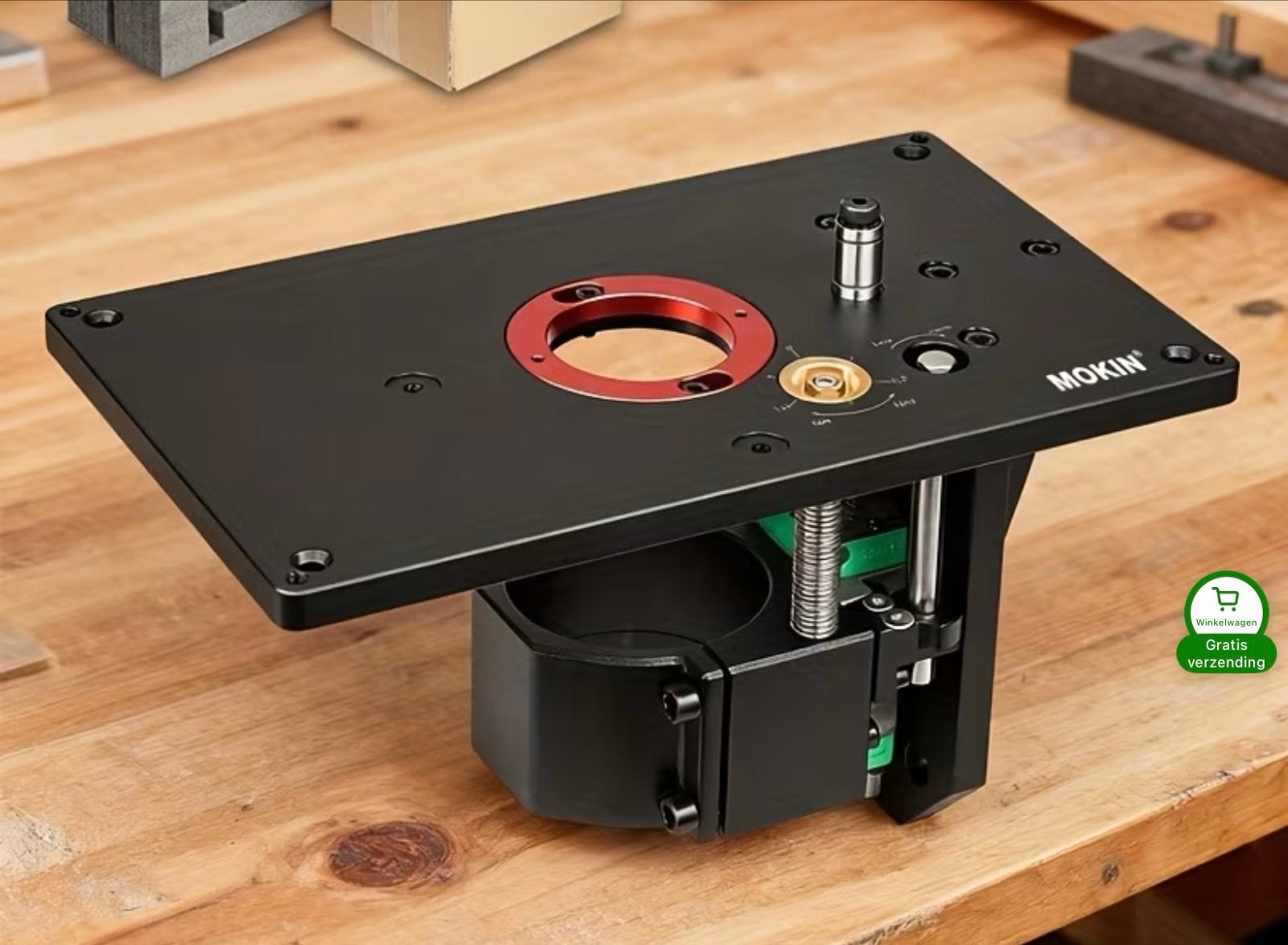Freesplaat met freeslift voor 65 mm freesmachine, Ophalen of Verzenden, Nieuw, Bovenfrees