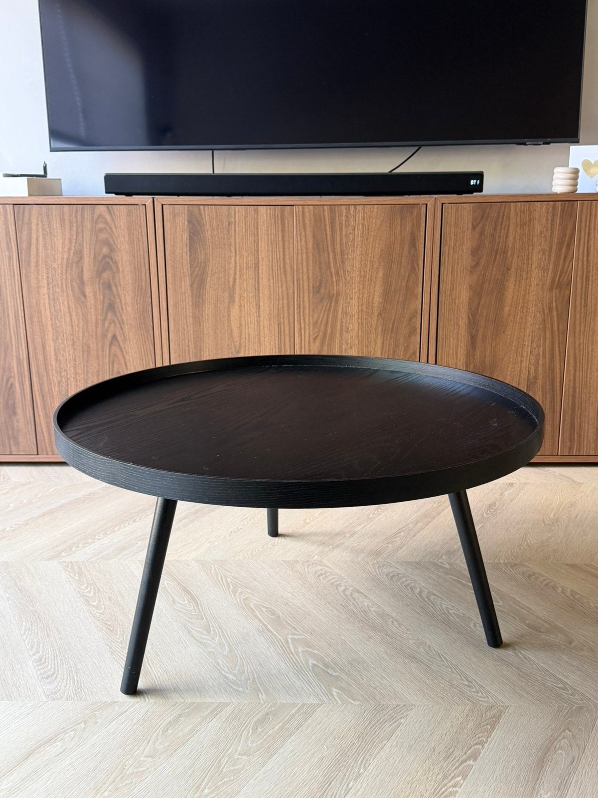 WOOOD salontafel/coffeetable | Ø70 cm, Huis en Inrichting, Ophalen, Gebruikt, 50 tot 100 cm, Rond