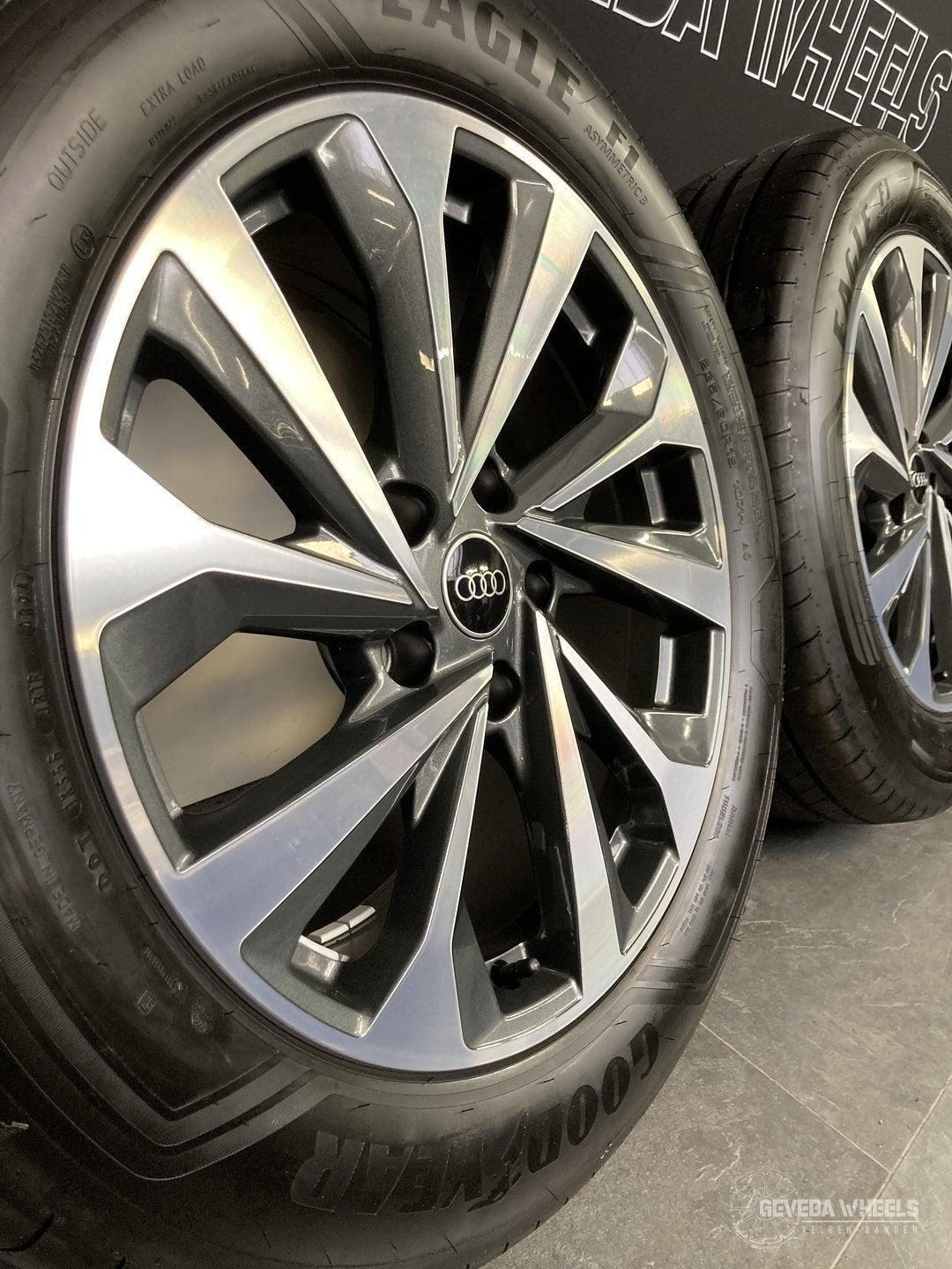 19” originele Audi Q6 E-tron GF velgen banden breedset 5x130, Auto-onderdelen, 19 inch, Gebruikt, -, -