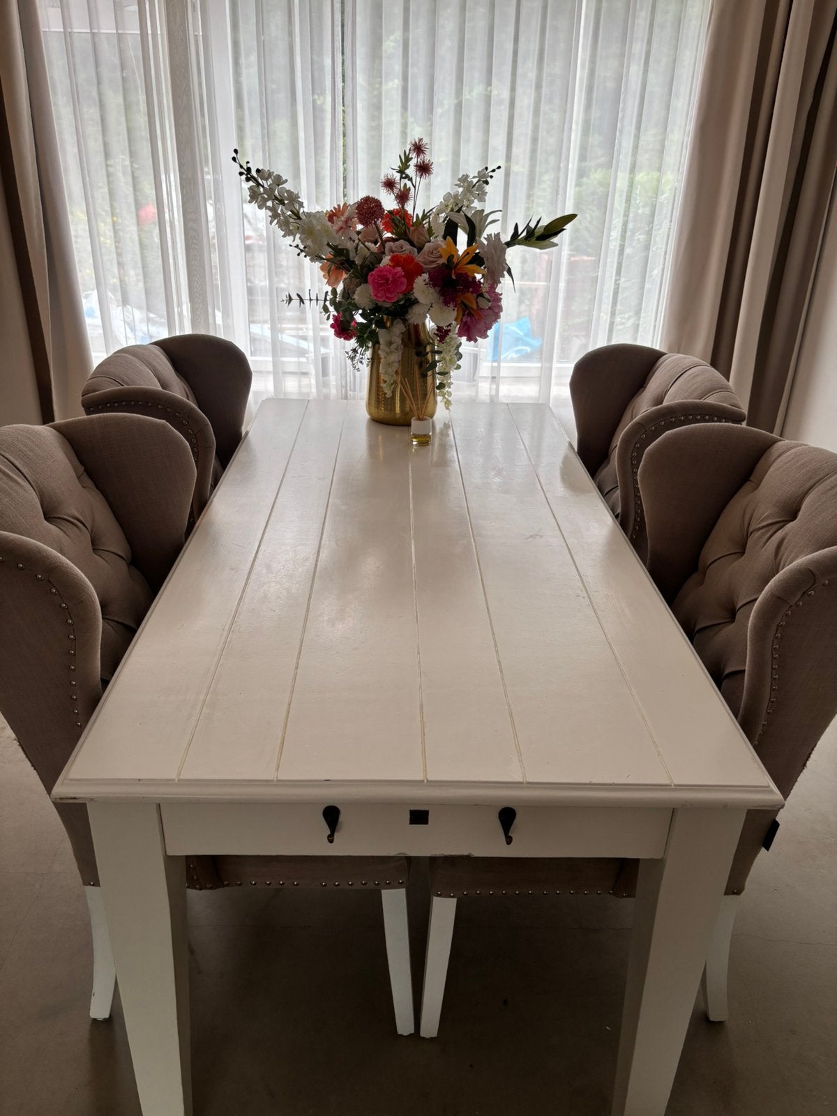 Riviera maison eettafel, Huis en Inrichting, Complete eetkamers, Ophalen, Zo goed als nieuw, 4 tot 6 stoelen