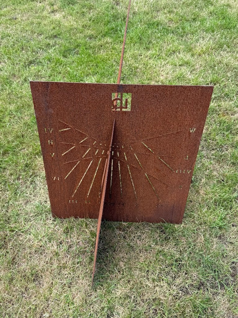 Zonnewijzer cortenstaal voor op de grond Hobbyproject, Tuin en Terras, Zonnewijzers, Ophalen, Nieuw