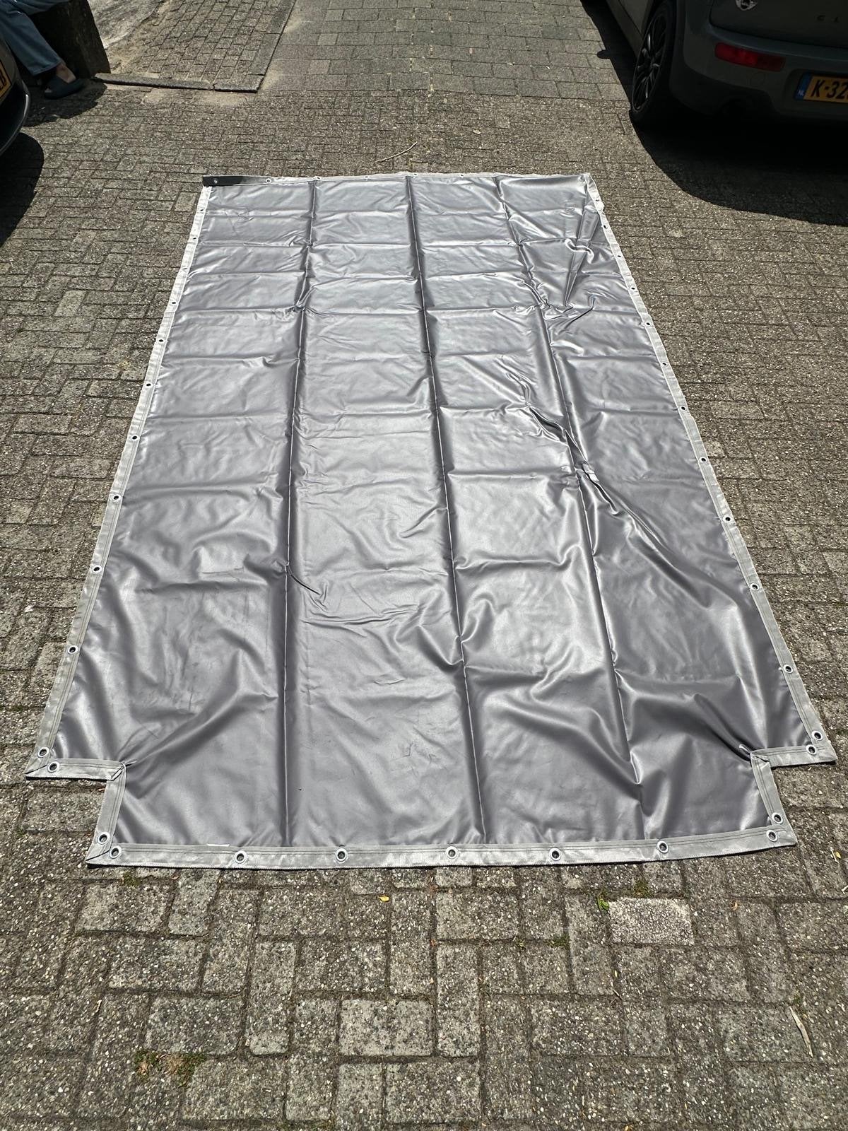 NIEUW grijs afdekzeil 365x225cm, Ophalen of Verzenden, Nieuw, 10 tot 15 m², Zeil