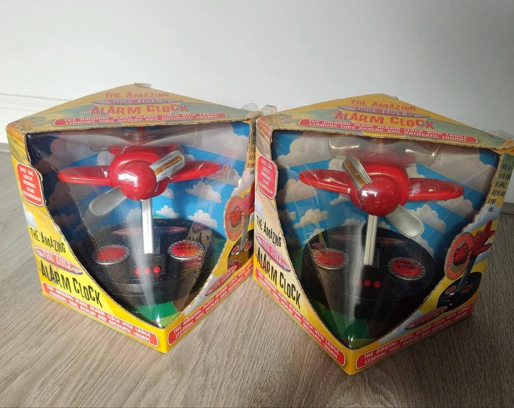 Vliegtuig wekker amazing time flyer alarm clock blue sky, Kinderen en Baby's, Speelgoed | Actiefiguren, Nieuw, Ophalen of Verzenden