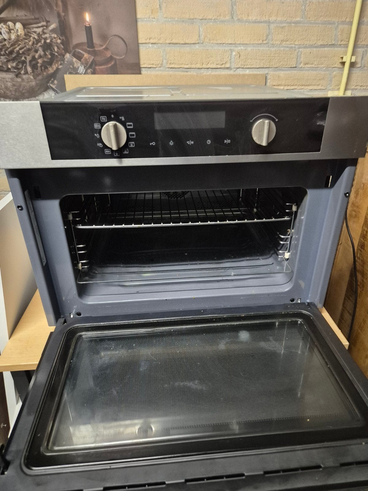Pelgrim MAC524RVS Inbouw Combi-oven - Werkt perfect!, Gebruikt, Pelgrim, Ophalen of Verzenden, Combi-oven