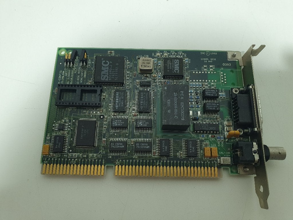 SMC ARCNET/Ethernet ISA Adapter 1992 BNC + AUI Netwerkkaart, Intern, Gebruikt, ., SMC Networks