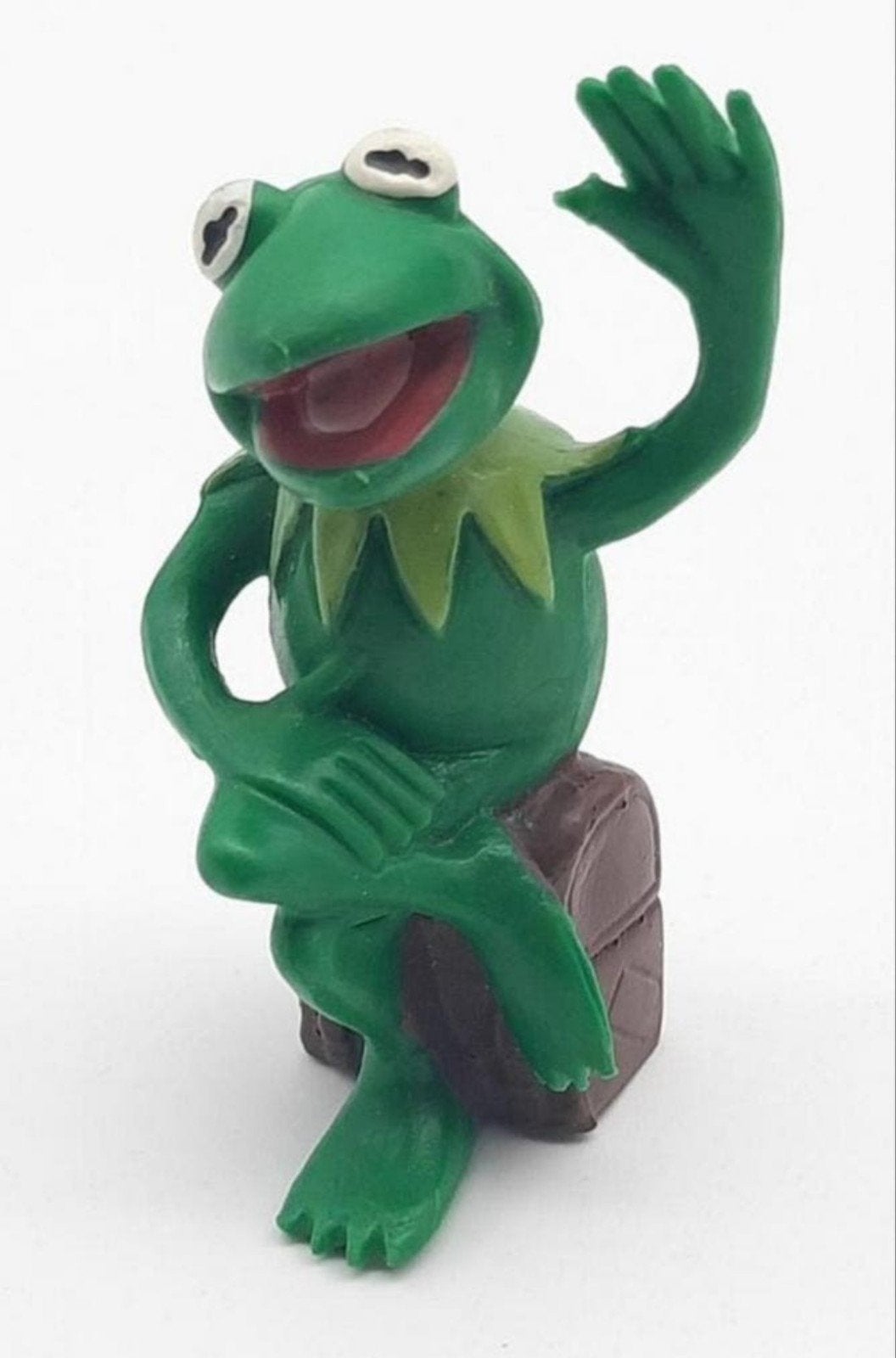 Muppets Kermit de Kikker pvc figuur Schleich jaren '70, Verzamelen, Ophalen of Verzenden, Zo goed als nieuw