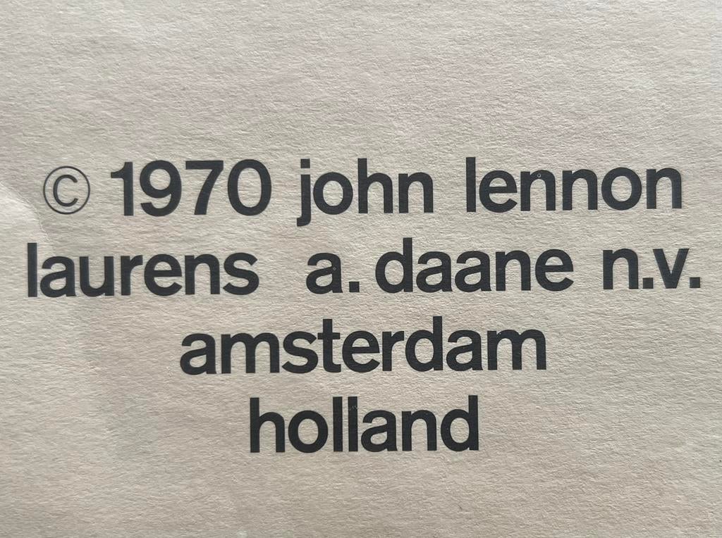 John Lennon tekeningen 1970 print Litho, Ophalen of Verzenden
