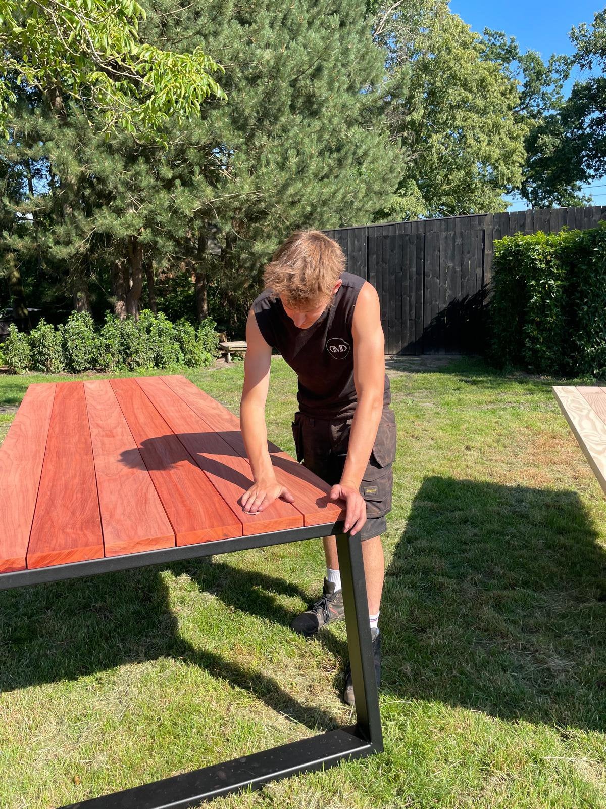 Tuintafel padouk, Ophalen, Eettafel, Nieuw, 8 zitplaatsen