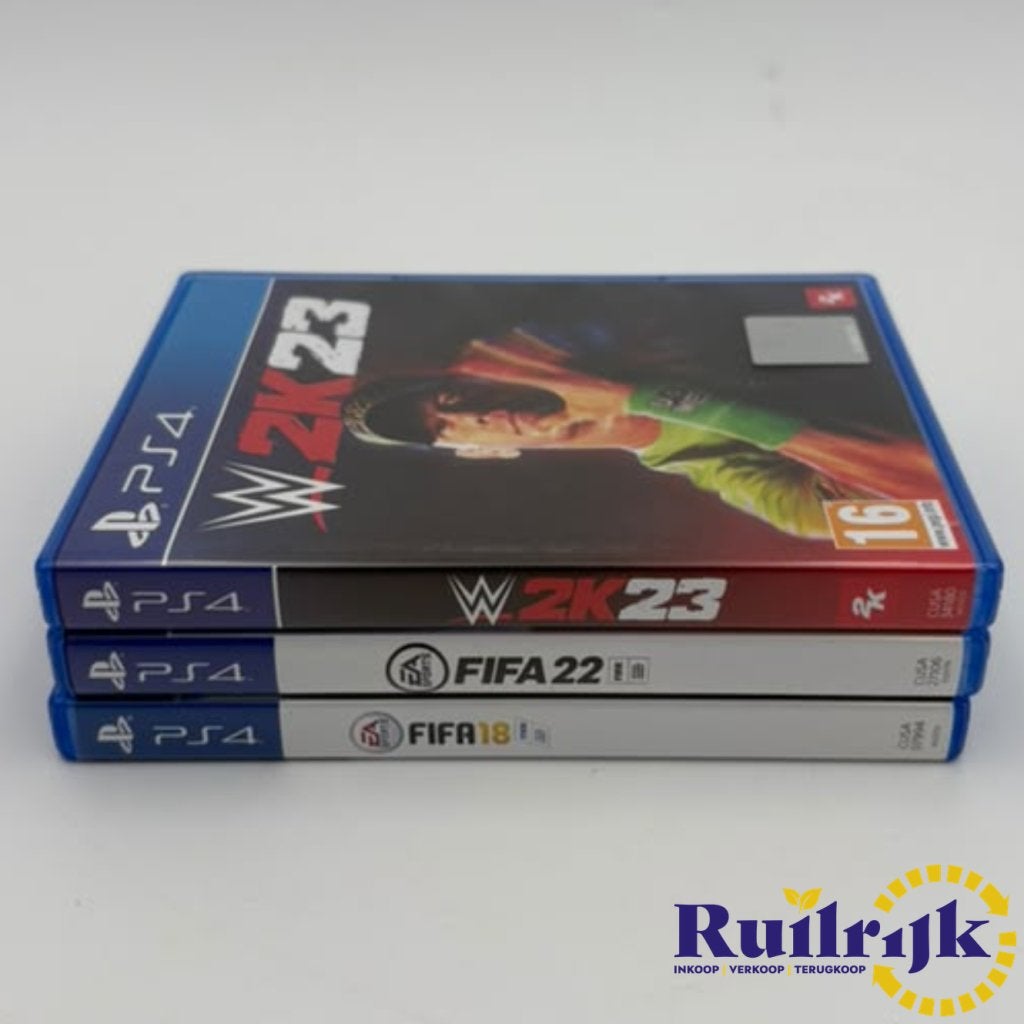 FIFA 18 FIFA 22 2K23 Per stuk beschikbaar Playstation 4 PS4, Sony, Zo goed als nieuw, Support@sony.com, 1-7-1 Konan, Minato-ku
Tokyo 108-0075
Japan