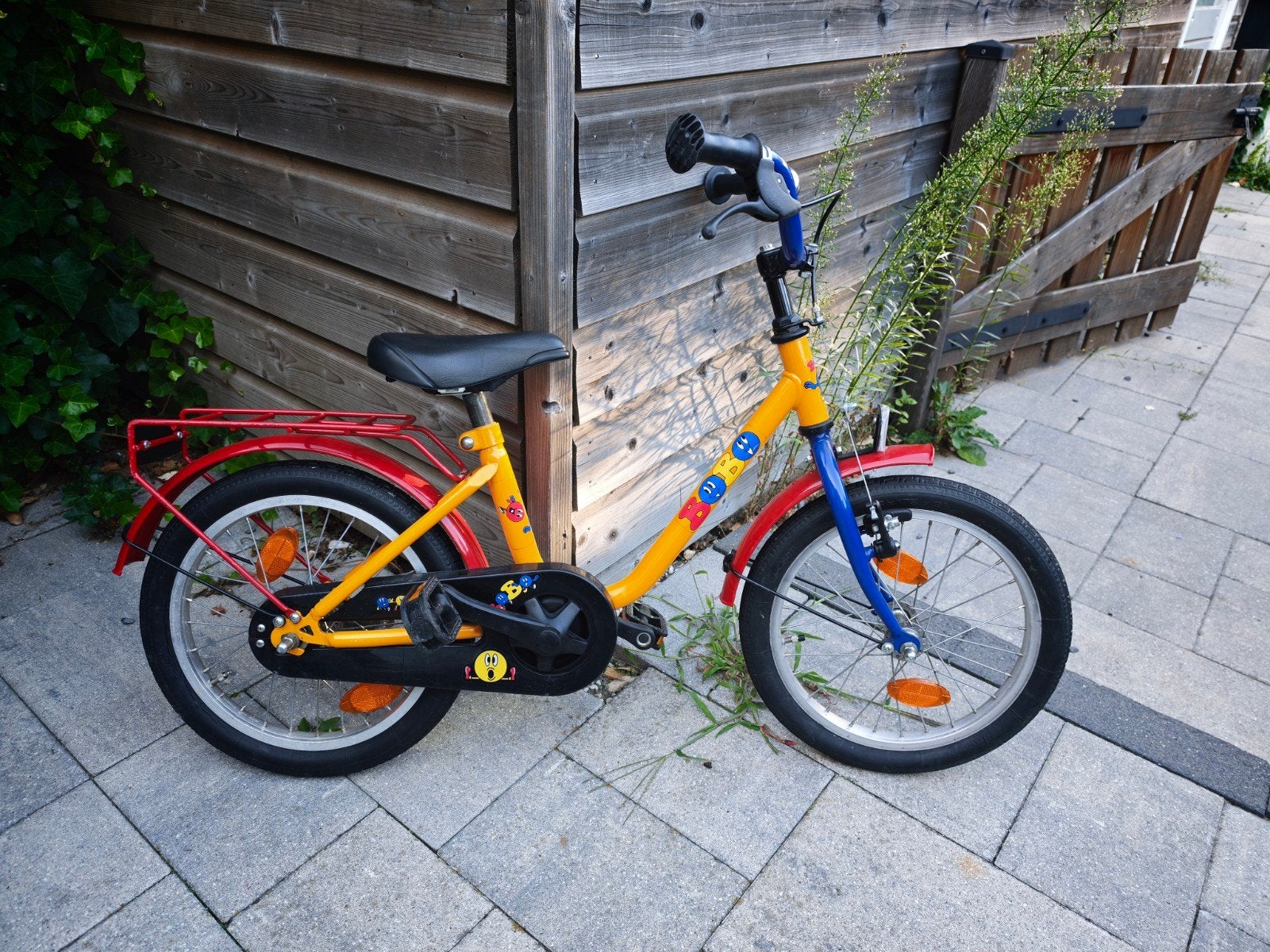 Kleurrijke Bobo kinderfiets 16 inch, Fietsen en Brommers, Fietsen | Kinderfietsjes, Ophalen, Terugtraprem, Bobo, 16 tot 20 inch