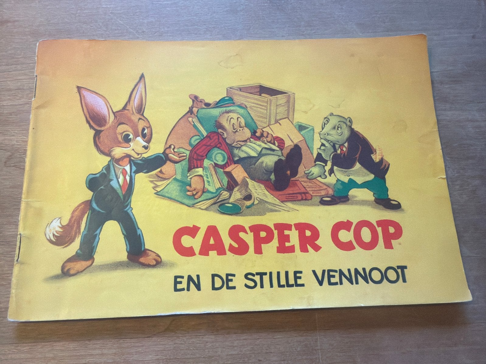 Casper Cop en de Stille Vennoot - Vintage Stripboek, Eén stripboek, Ophalen of Verzenden, Gelezen