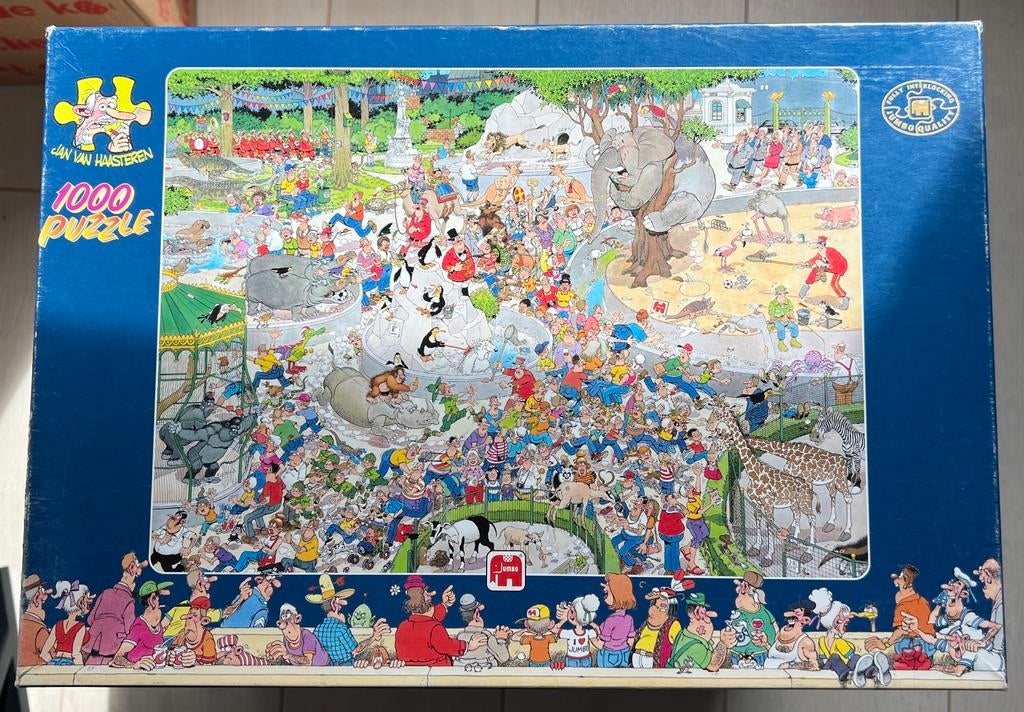 Jan van Haasteren 1000 stukjes Dierentuin Artis, Ophalen of Verzenden, 500 t/m 1500 stukjes, Zo goed als nieuw