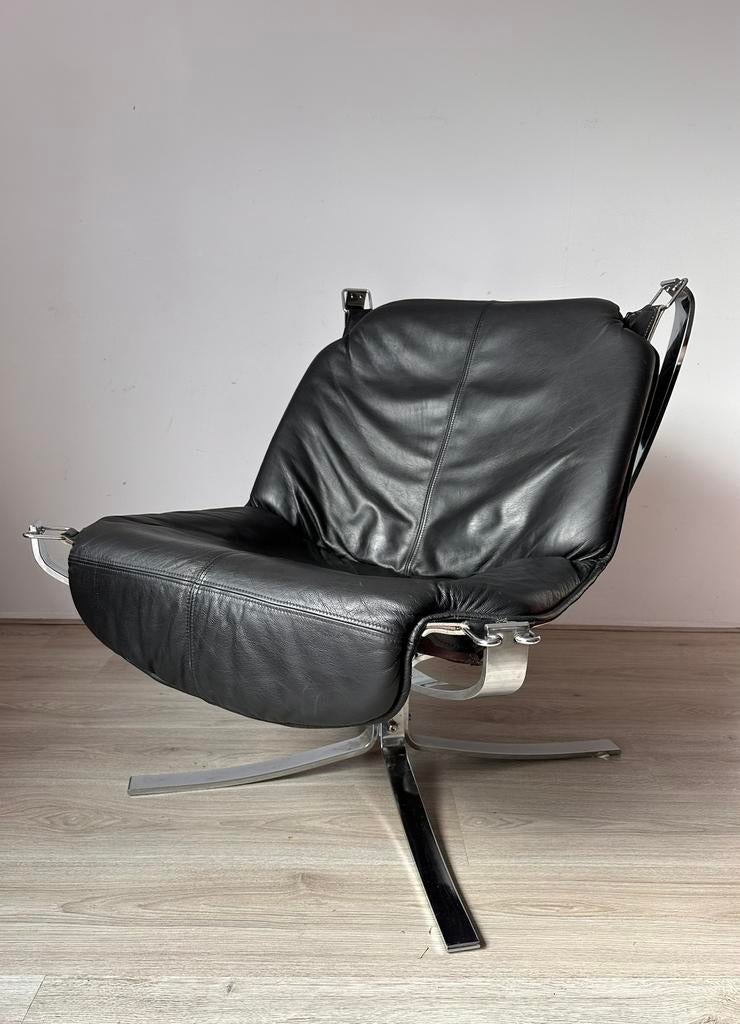 Falcon Lounge fauteuil, Huis en Inrichting, Fauteuils, Ophalen, Gebruikt, 75 tot 100 cm, 50 tot 75 cm