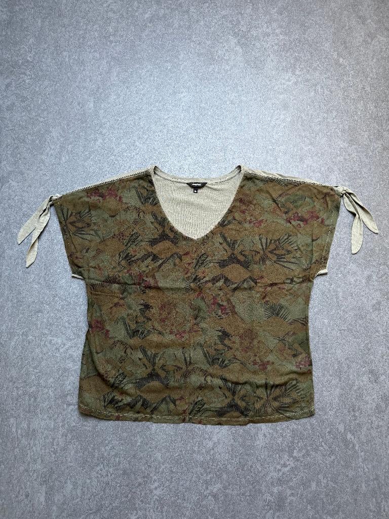 Desigual shirt groen maat XL, Maat 46/48 (XL) of groter, Ophalen of Verzenden, Zo goed als nieuw, Korte mouw