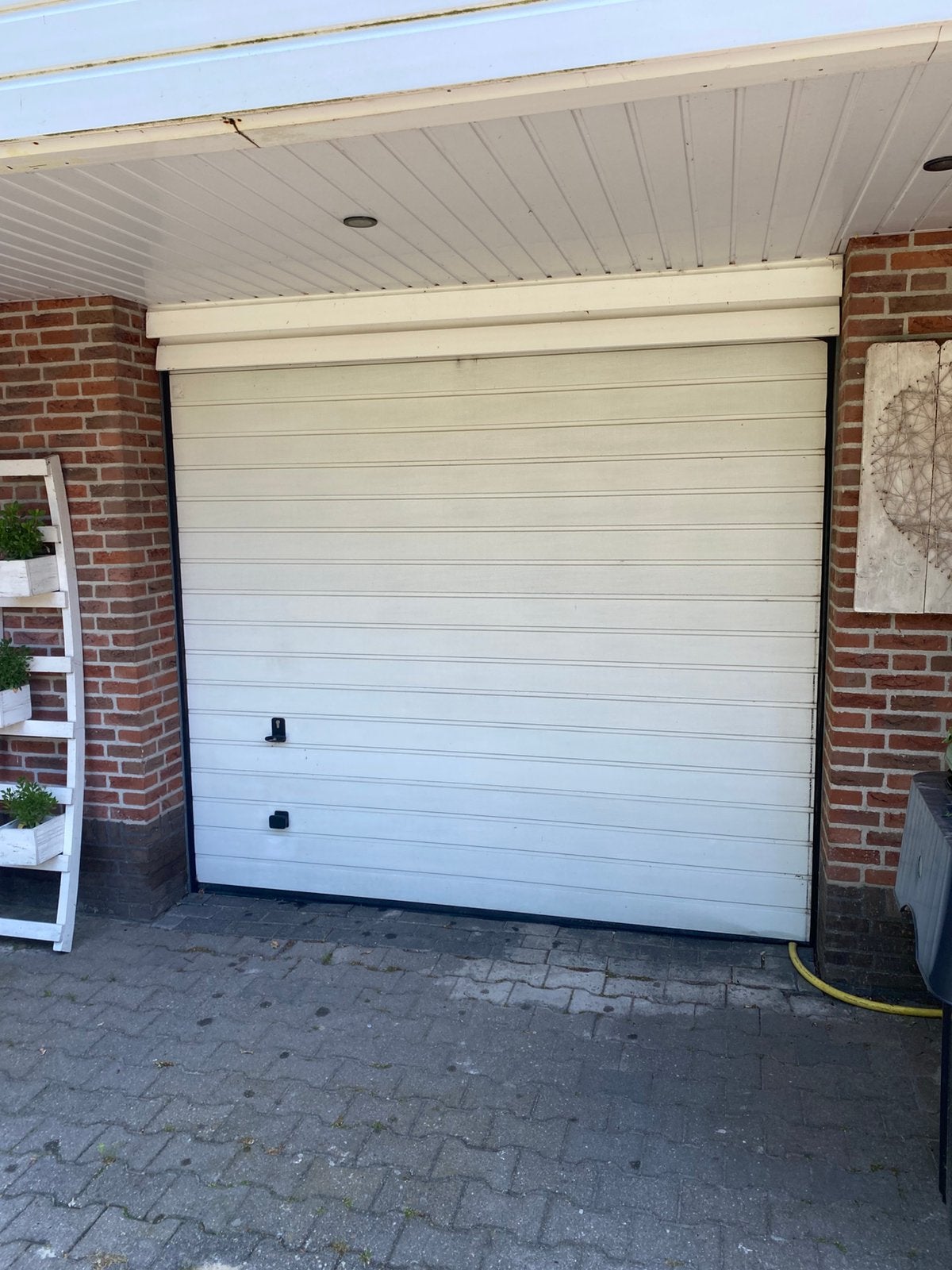 Garagedeur Hormann incl aandrijving elektrisch, Ophalen, Gebruikt, Garagedeur, Metaal