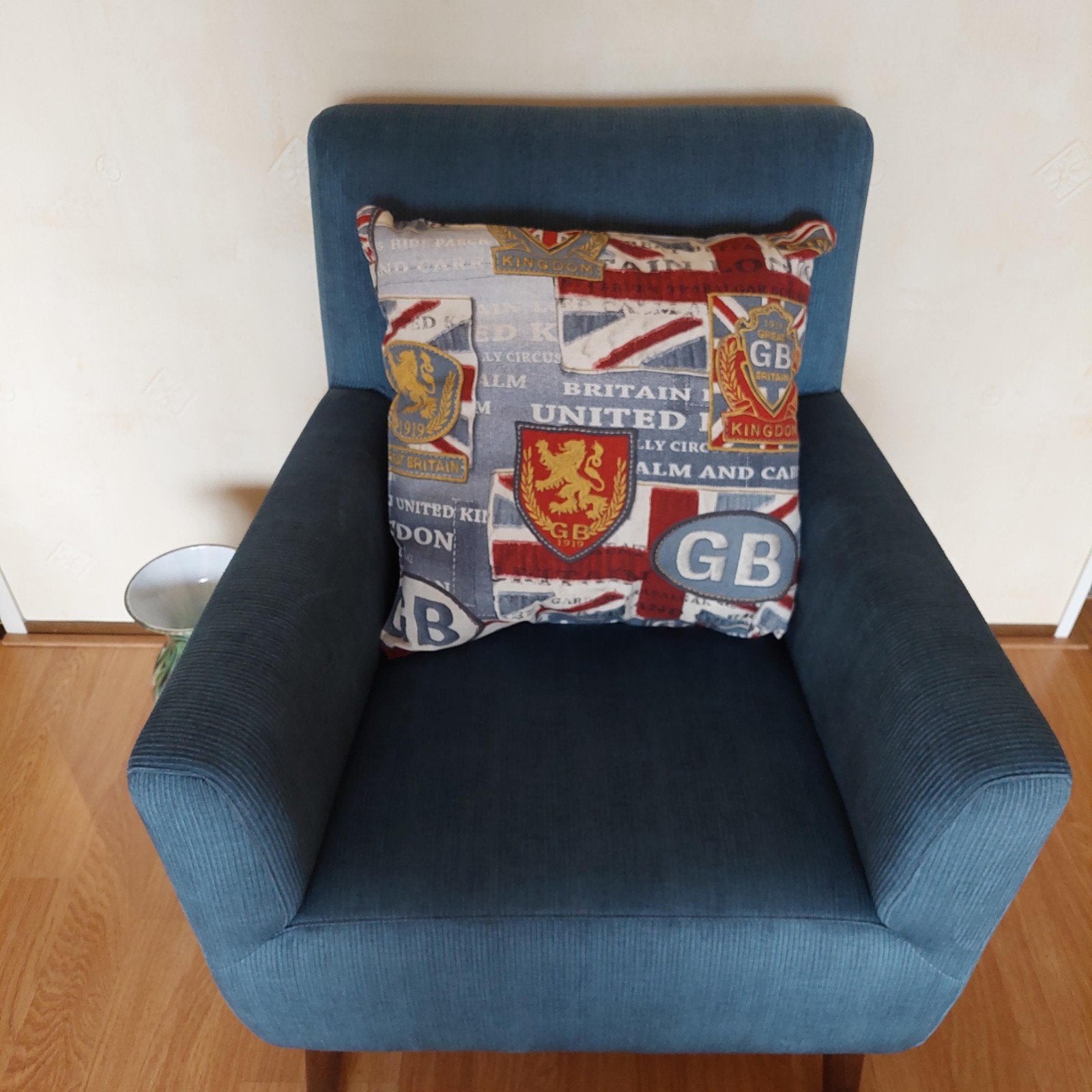 Foto 3 van Coderoy fauteuil – petrolblauw – zeer goede staat