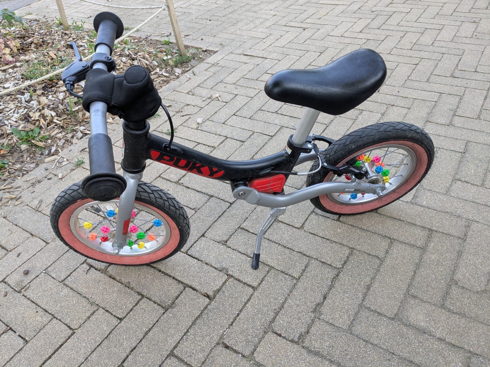 Puky loopfiets met standaard en handrem, Ophalen, Gebruikt, Velgrem, Puky