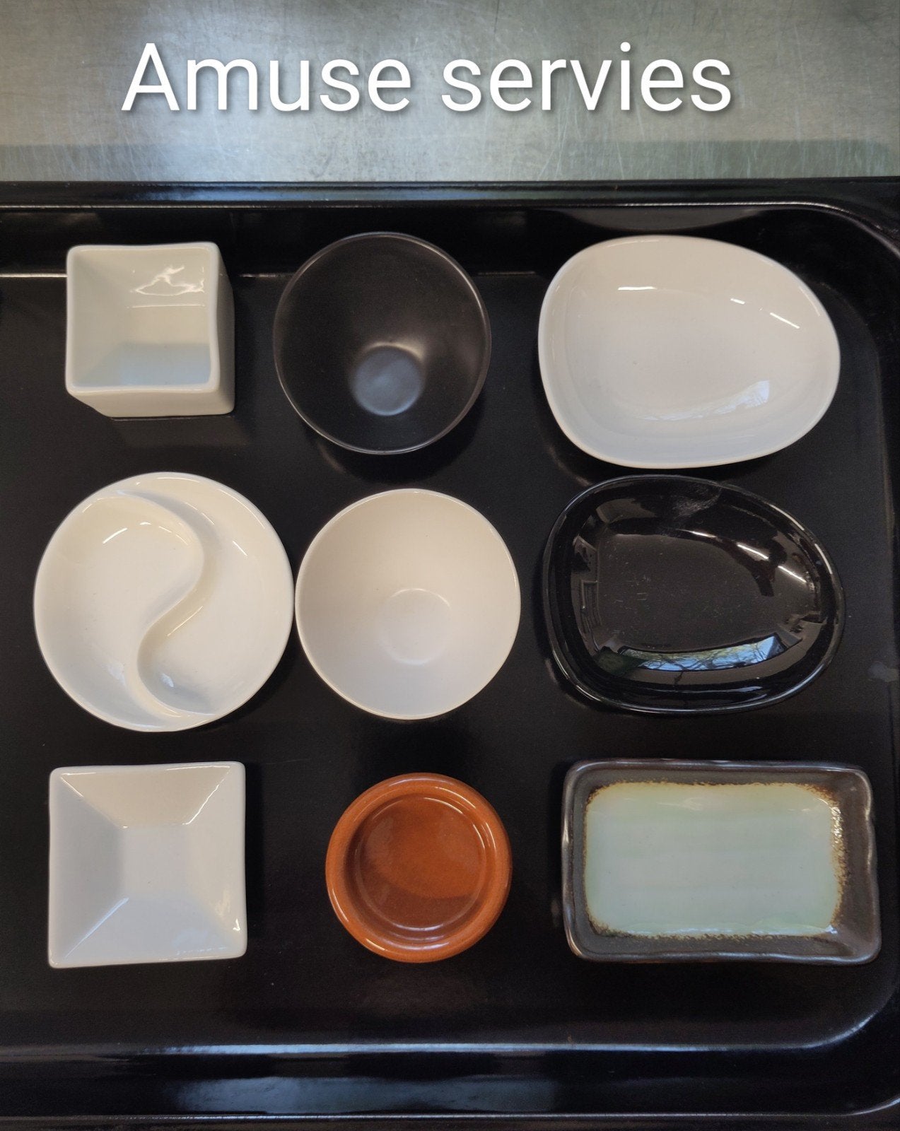 Amuse servies en glaasjes, Ophalen of Verzenden, Porselein, Overige stijlen, Glas of Glazen