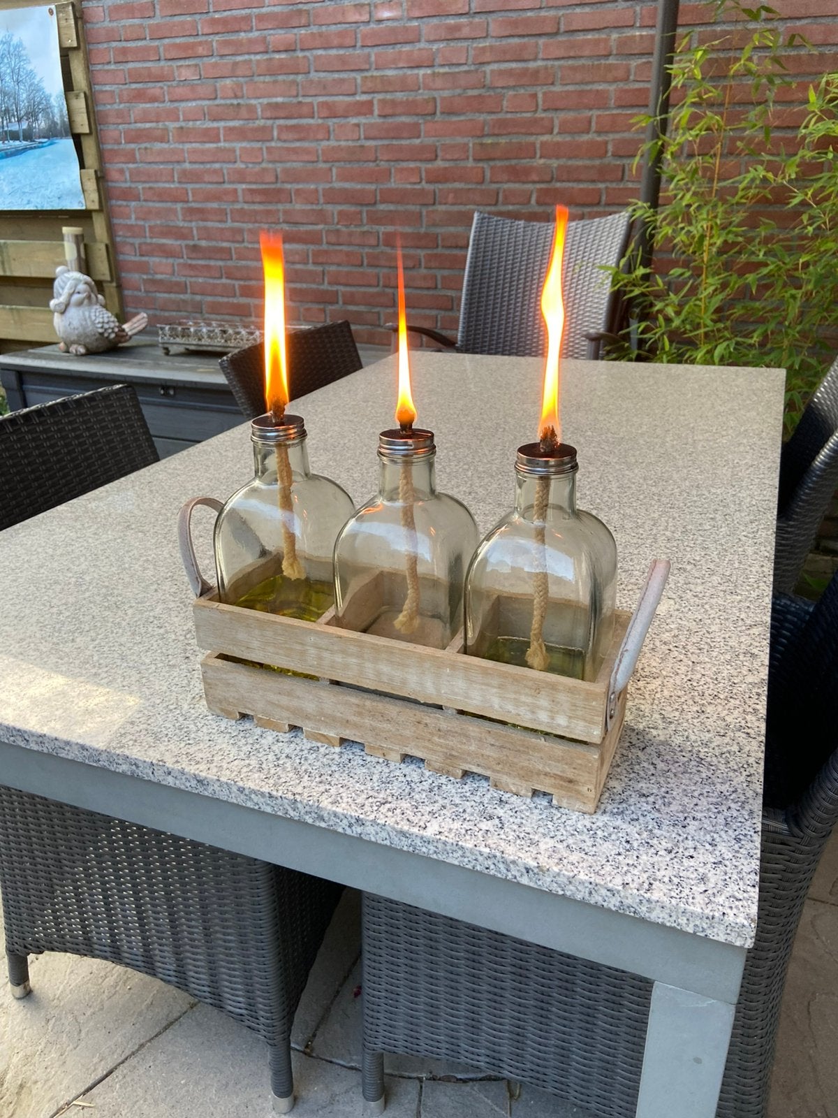Olielamp tuinlamp buiten lamp, Tuin en Terras, Wandlamp, Ophalen of Verzenden, 50 tot 250 watt, Netvoeding