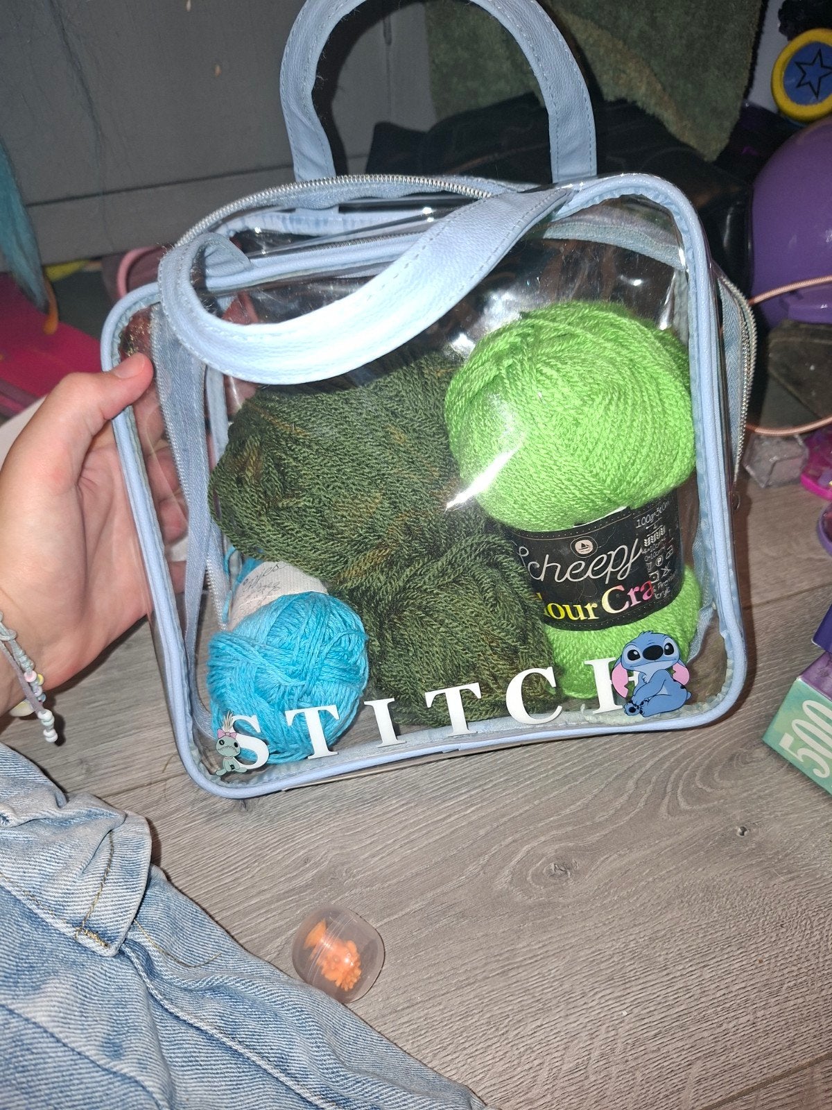 Wol in Stitch tas - Breien & Haken, Ophalen, Zo goed als nieuw, Breien of Haken, Overige typen