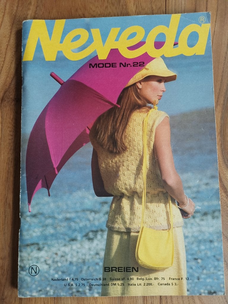 Neveda mode nr 22 vintage breien voor dames heren, kinderen, Ophalen of Verzenden, Zo goed als nieuw, Breien en Haken, Neveda mode