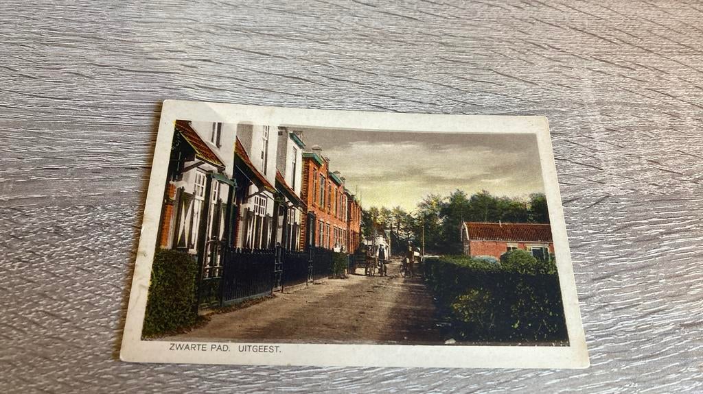 Oude ansichtkaart Uitgeest Zwarte Pad, Ophalen of Verzenden, Voor 1920, Ongelopen, Noord-Holland