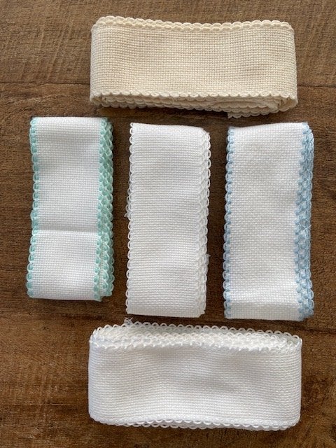 5 x Aida band , Verschillende kleuren , en maten, Ophalen of Verzenden, Nieuw, Handborduren, Onderdeel of Toebehoren