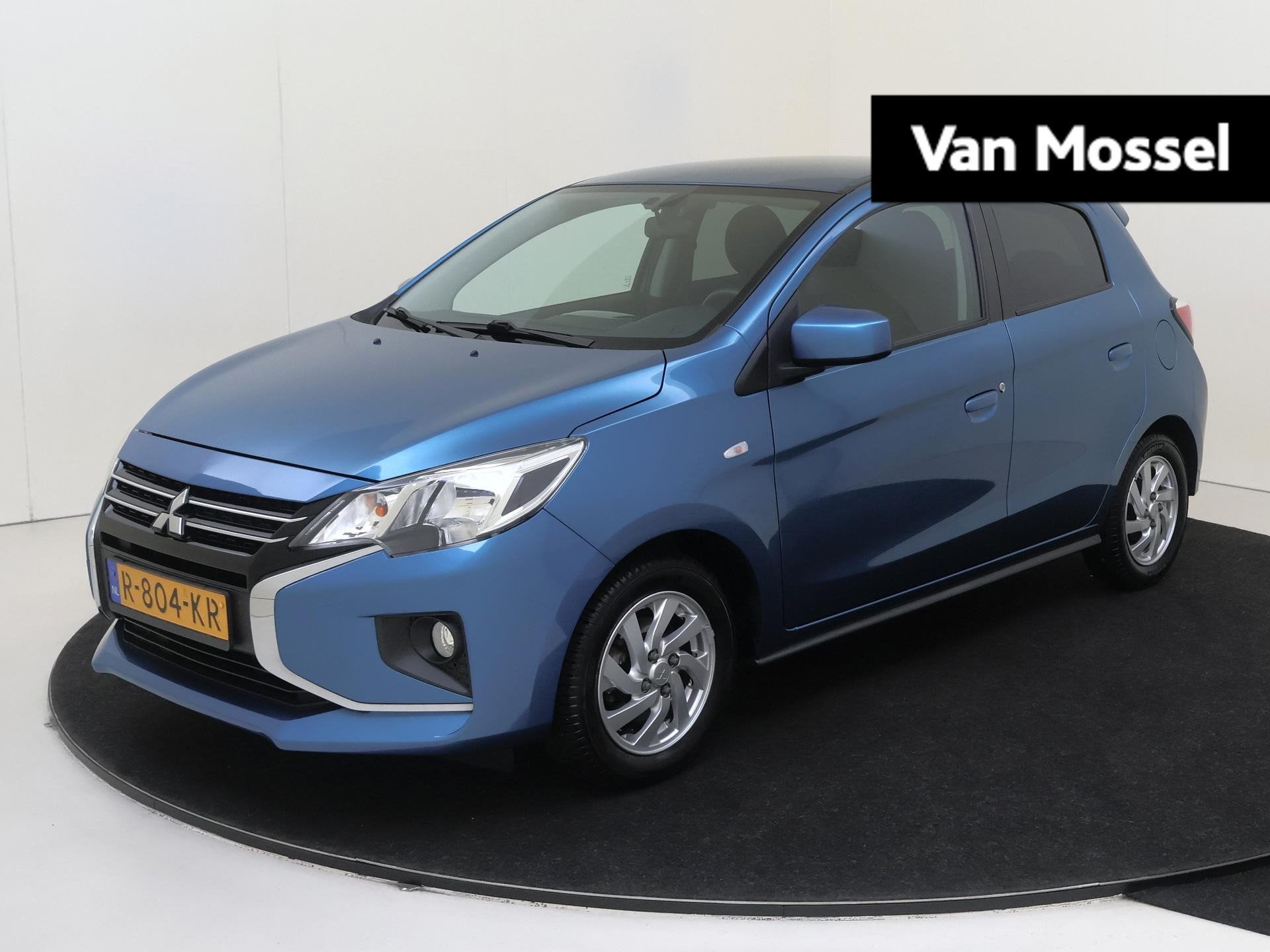 Mitsubishi Space Star 1.2 Dynamic 70 PK | Automaat | Climate, Stof, Gebruikt, Blauw, Start-stop-systeem