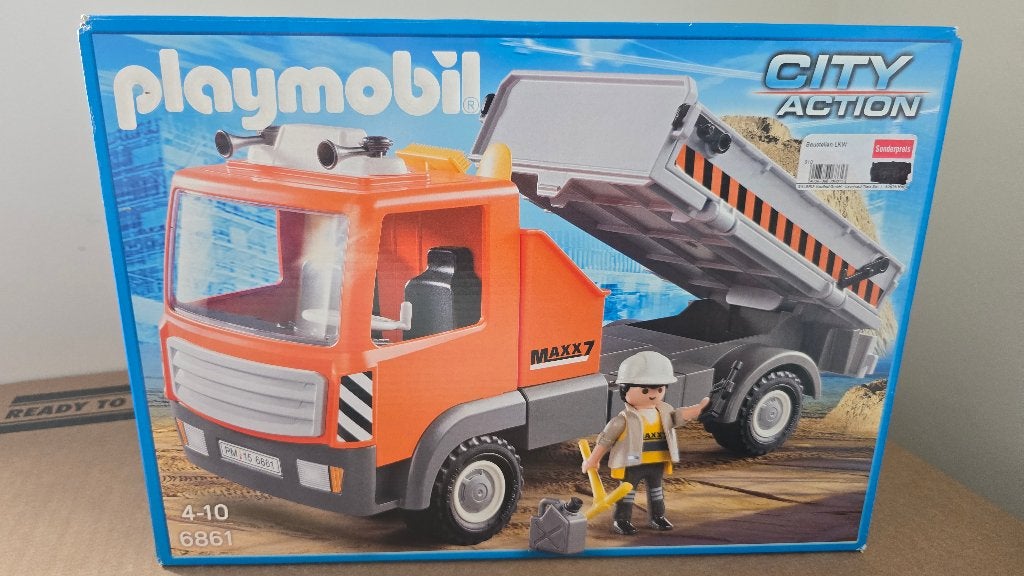 Playmobil 6861 City Action vrachtwagen kieper nieuw in doos, Complete set, Voertuig, Nieuw, Ophalen of Verzenden