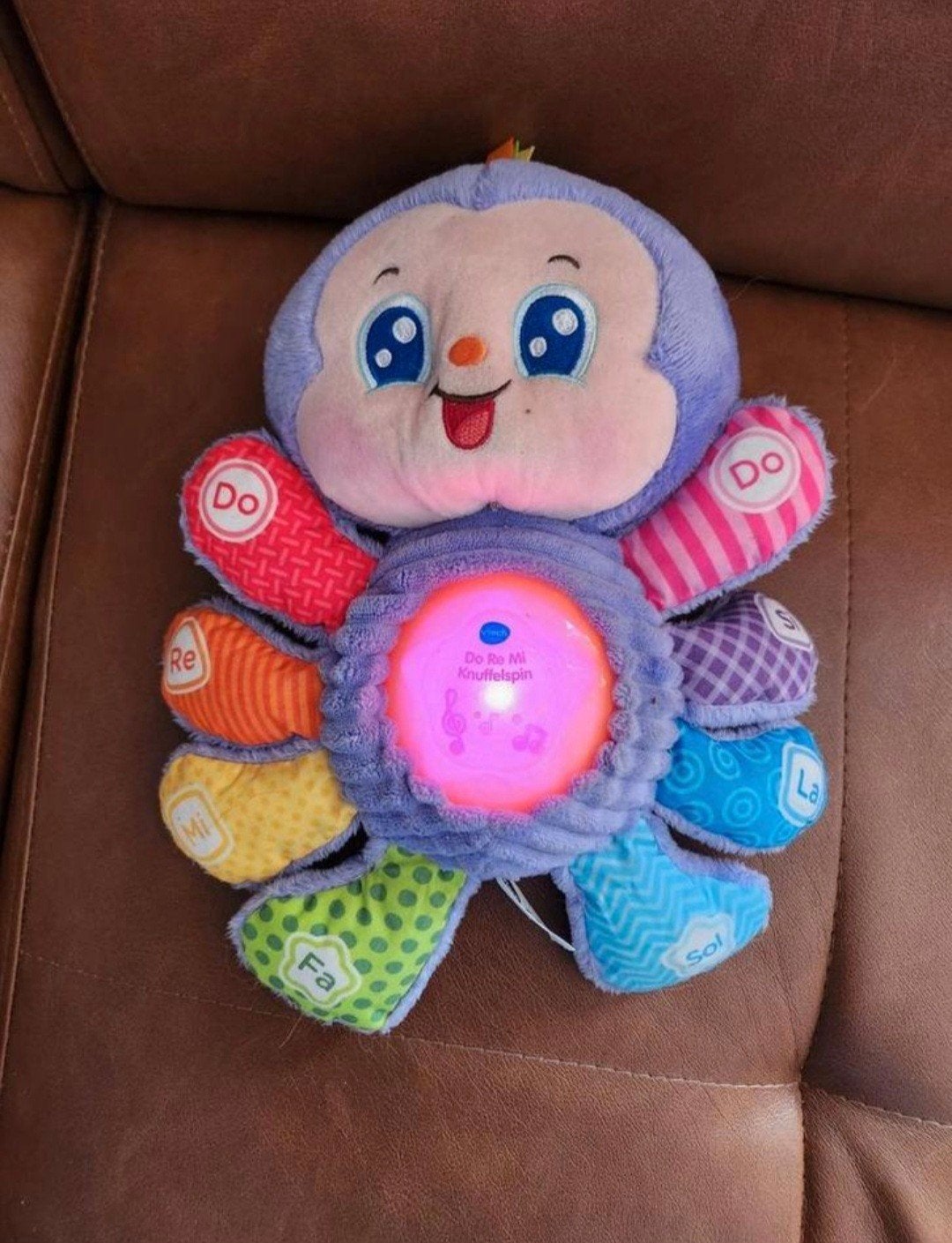 vtech Do Re Mi knuffelspin, Kinderen en Baby's, Speelgoed | Vtech, Ophalen, Zo goed als nieuw