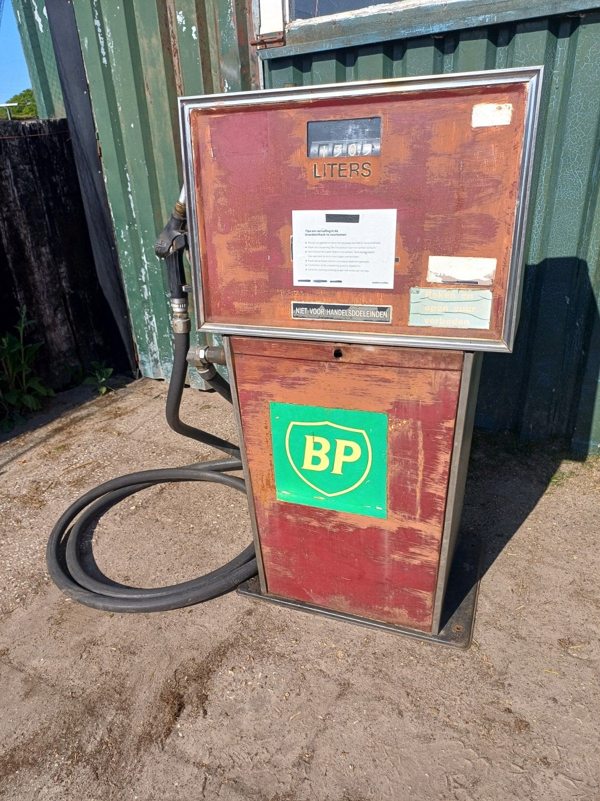 Oude Bennett en Sauser benzinepomp  / dieselpomp uit 1991.., Ophalen, Gebruikt