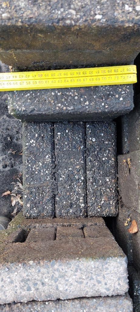 Gratis af te halen betonnen grijze klinkers, Ophalen, Klinkers, Zo goed als nieuw, Minder dan 5 m²