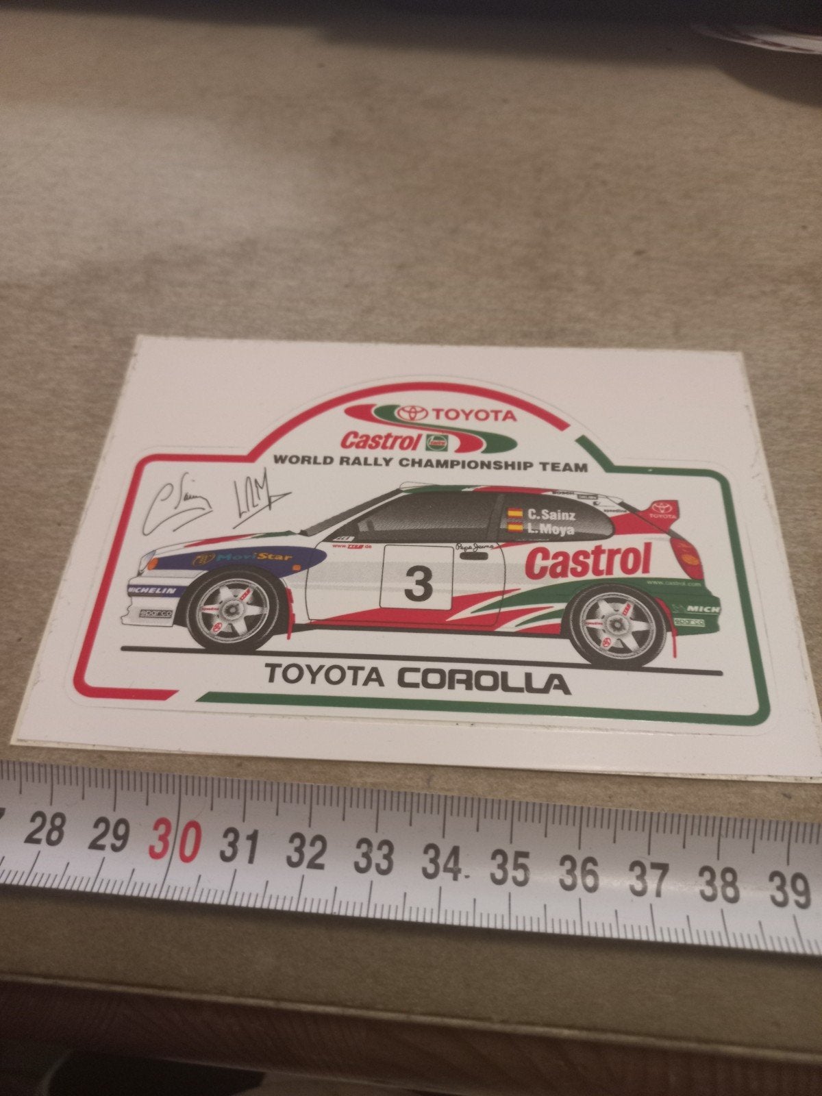 Toyota Corolla WRC Castrol Rally Team Sticker, Ophalen of Verzenden