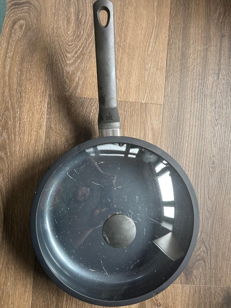 BK Koekenpan met Deksel, Huis en Inrichting, Keuken | Potten en Pannen, Ophalen, Gebruikt, Inductieplaat, Aluminium