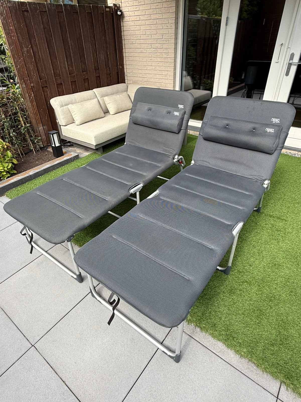 2x Crespo AA-363 Air-Elite Vouwbed (In zeer nette staat), Ophalen, Zo goed als nieuw, Aluminium, Verstelbaar
