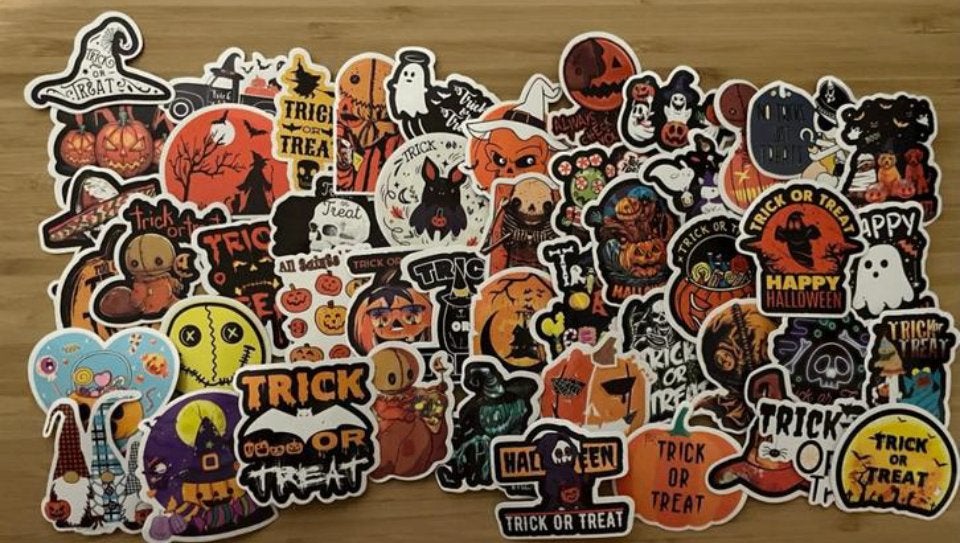 Halloween trick or treat stickers, Verzenden, Nieuw, Meerdere stickers