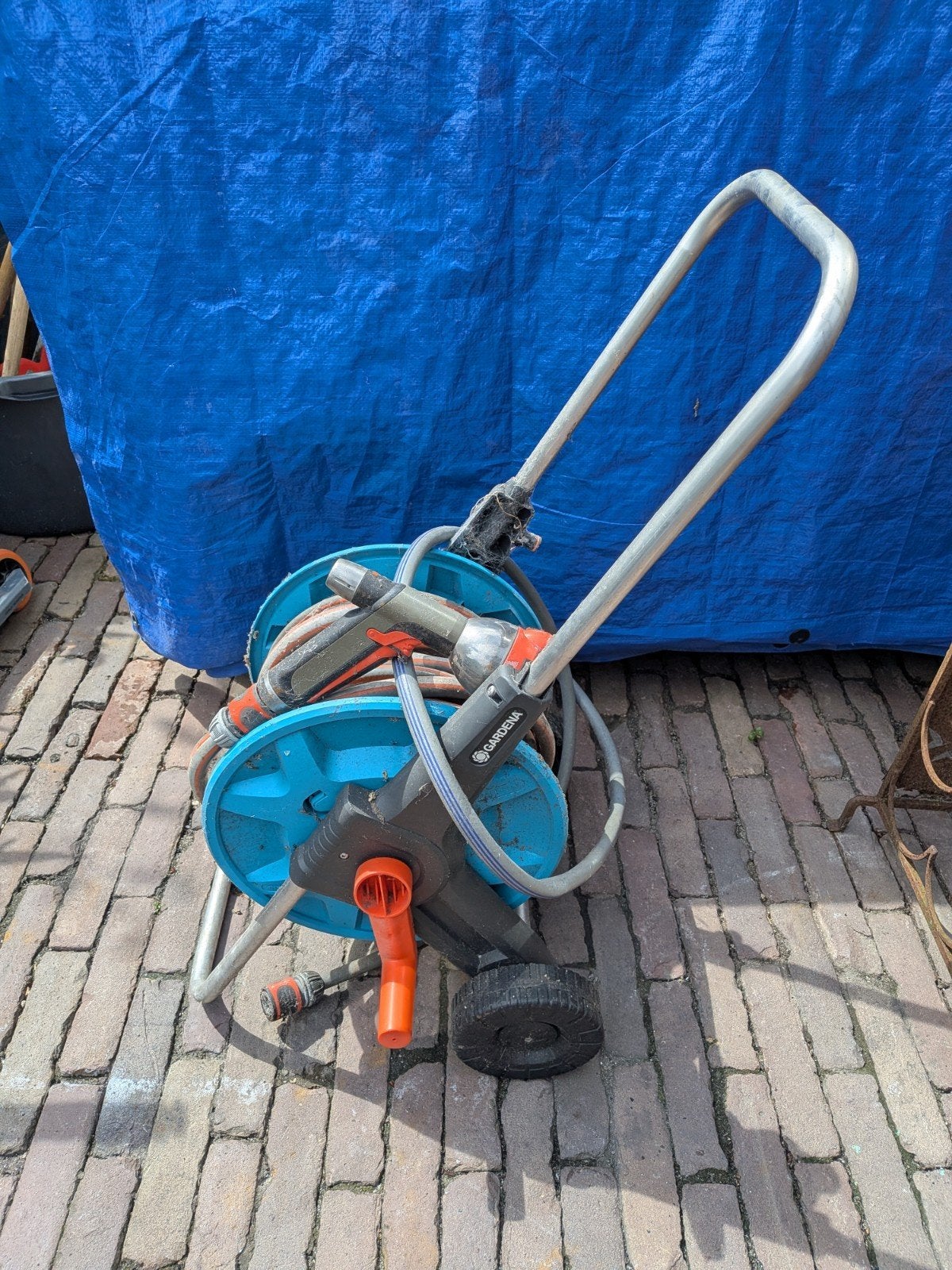 Gardena slangenwagen voor het compact opbergen, Ophalen, Tuinslang