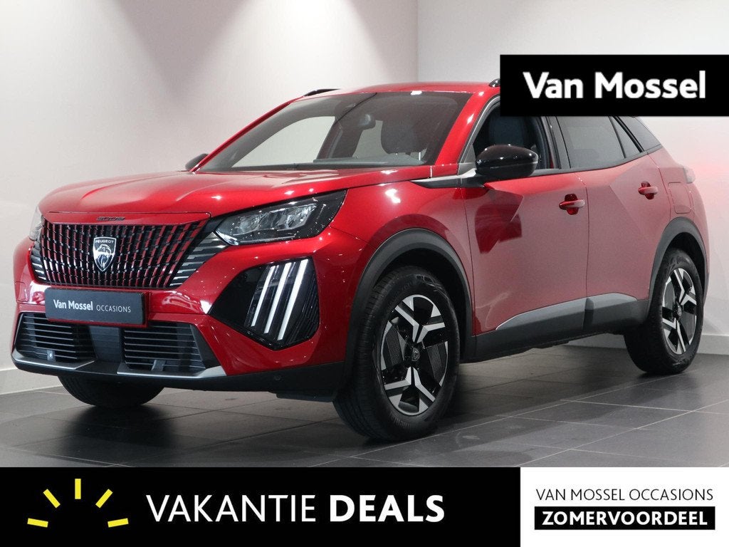 Peugeot 2008 1.2 Hybrid 136 Allure - TREKHAAK - NIEUWSTAAT, Gebruikt, Euro 6, Leder en Stof, Origineel Nederlands